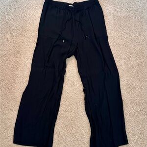 H&M Black Casual Linen Pants